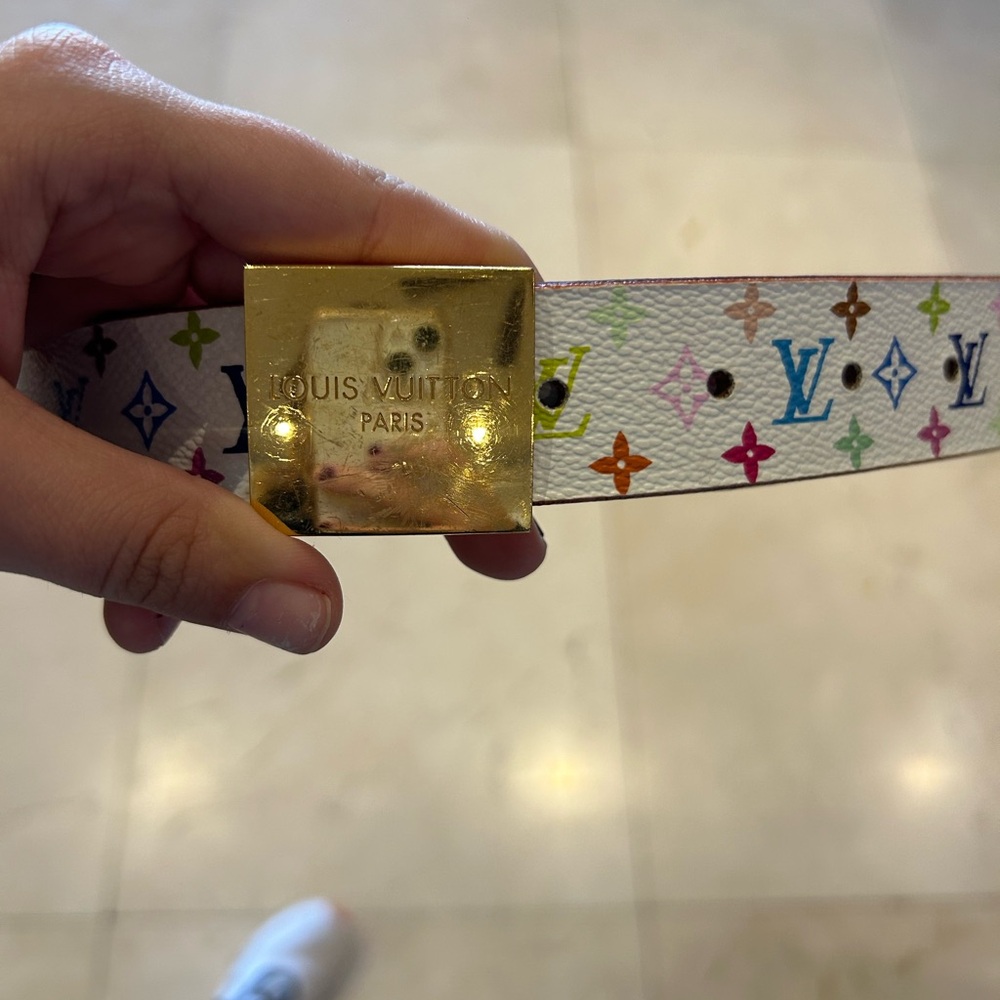 Louis Vuitton Pre-Owned
x Takashi Murakami 2003 monogram-print belt
